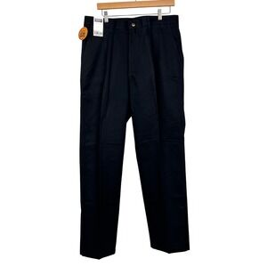 Timber Creek Wrangler Pants Khakis Mens 36x32 Black Pleated Stain Blocker‎